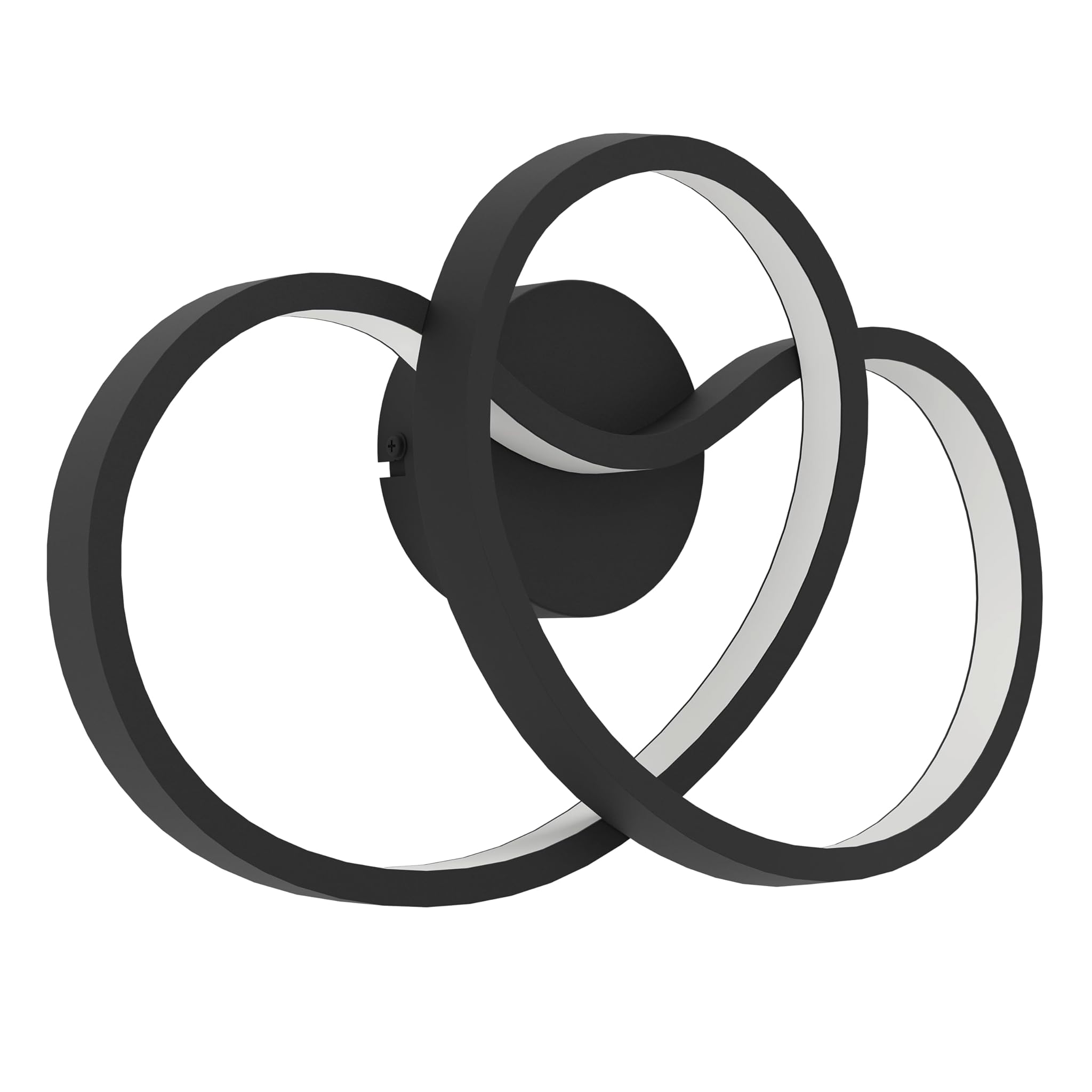 Eglo Gianella - Lampada da parete LED per interni, nera