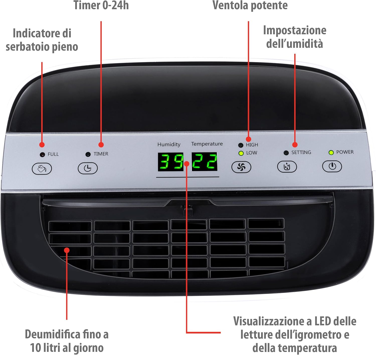 Alpina Deumidificatore 10L/Giorno per 100m³ - immagine 6
