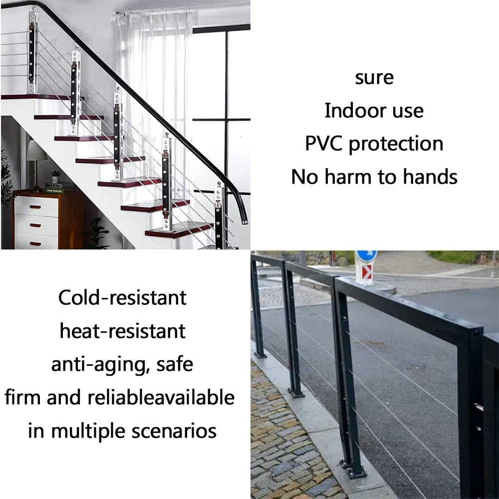 Newfun Garden Wire/Cable Railing Kit 100M 3mm - immagine 5