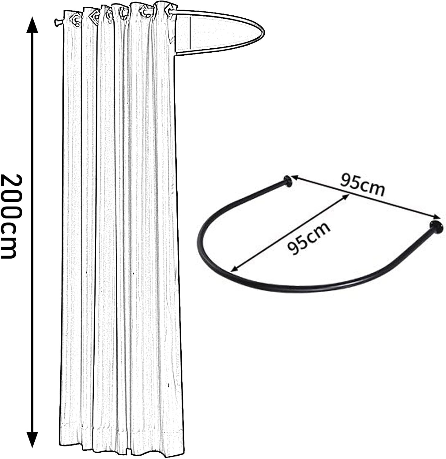 Camerino Mobile Spogliatoio Portatile, Nero - immagine 2