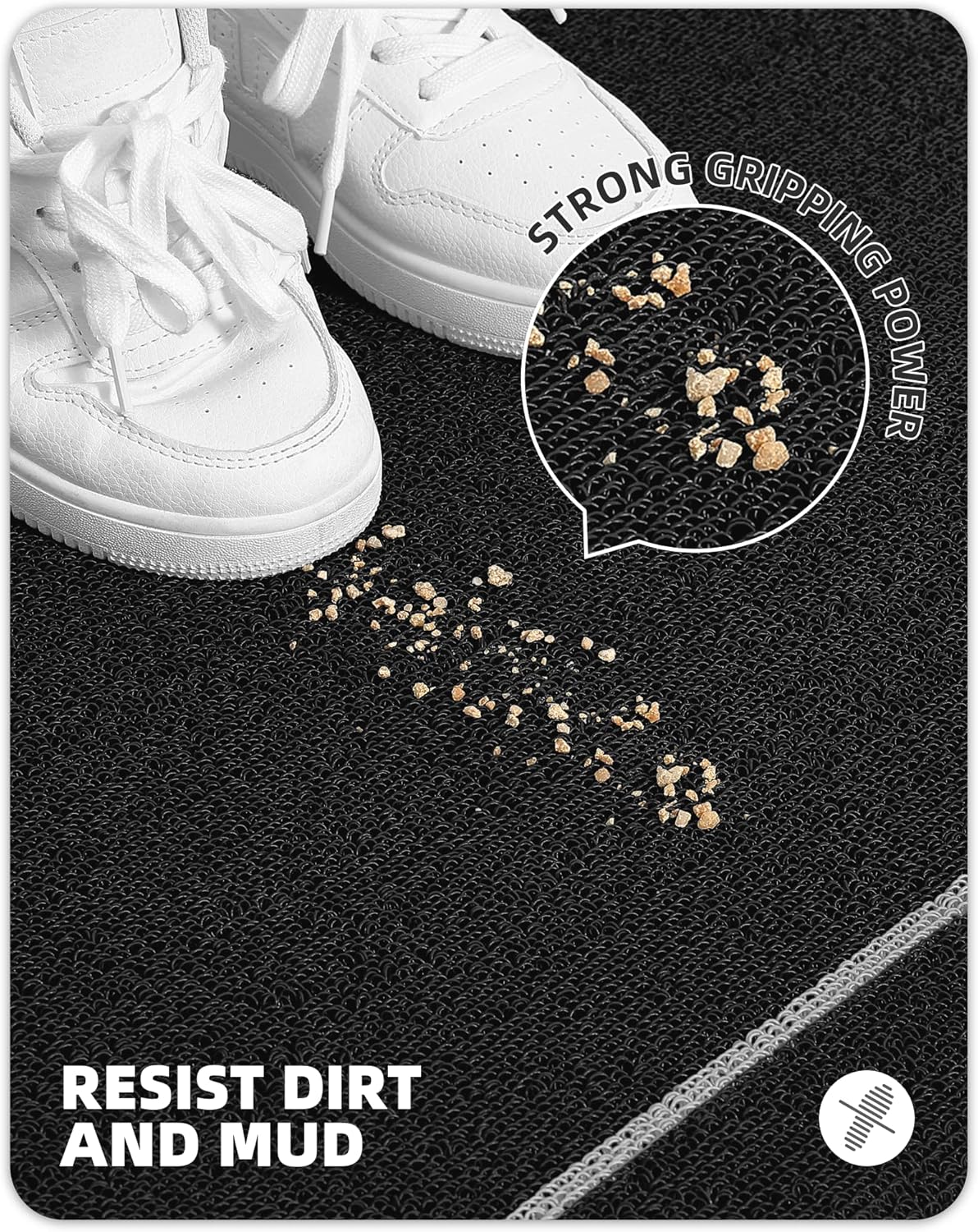 Color G Zerbino Ingresso Esterno 60x120 cm, Nero - immagine 2