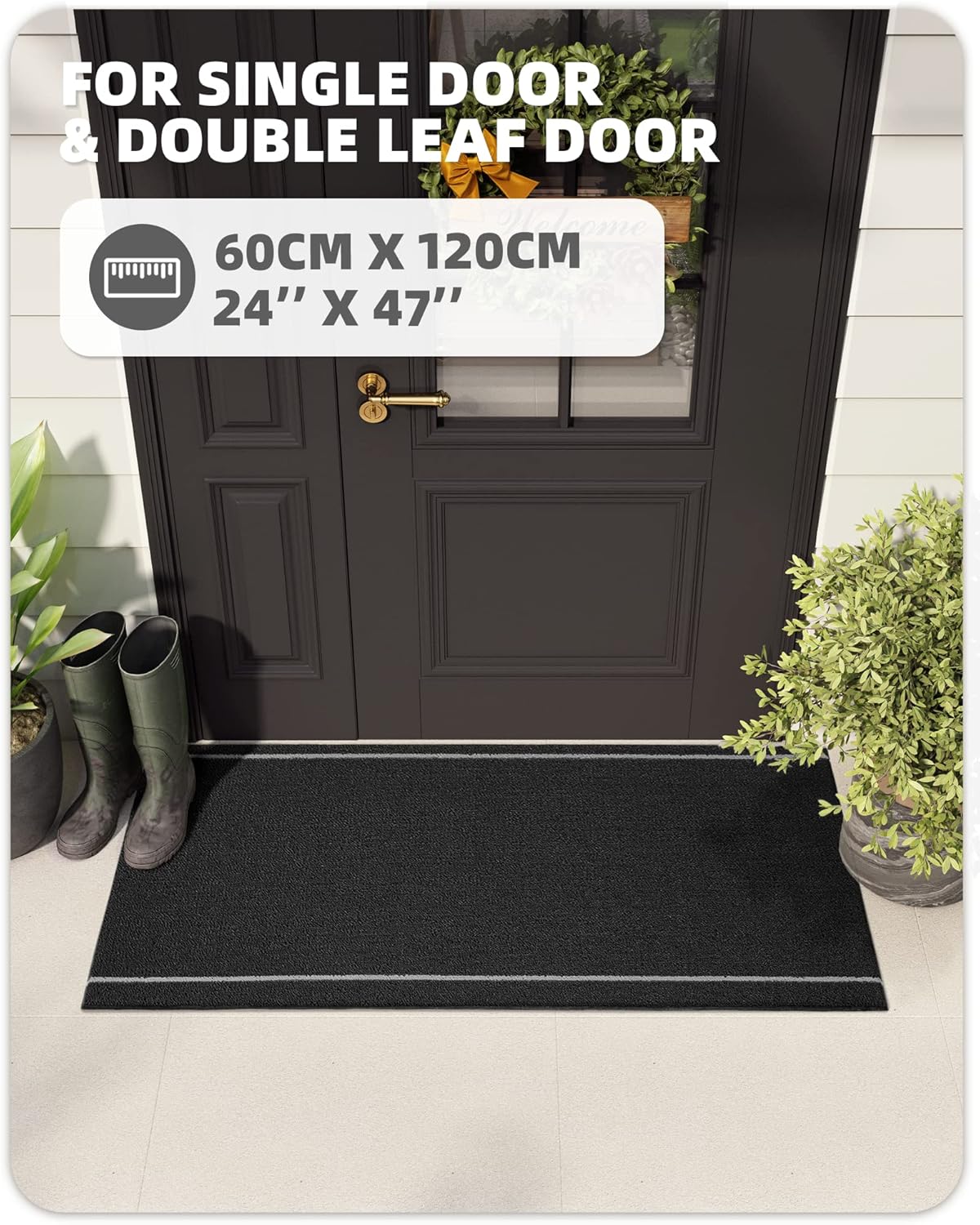 Color G Zerbino Ingresso Esterno 60x120 cm, Nero - immagine 6