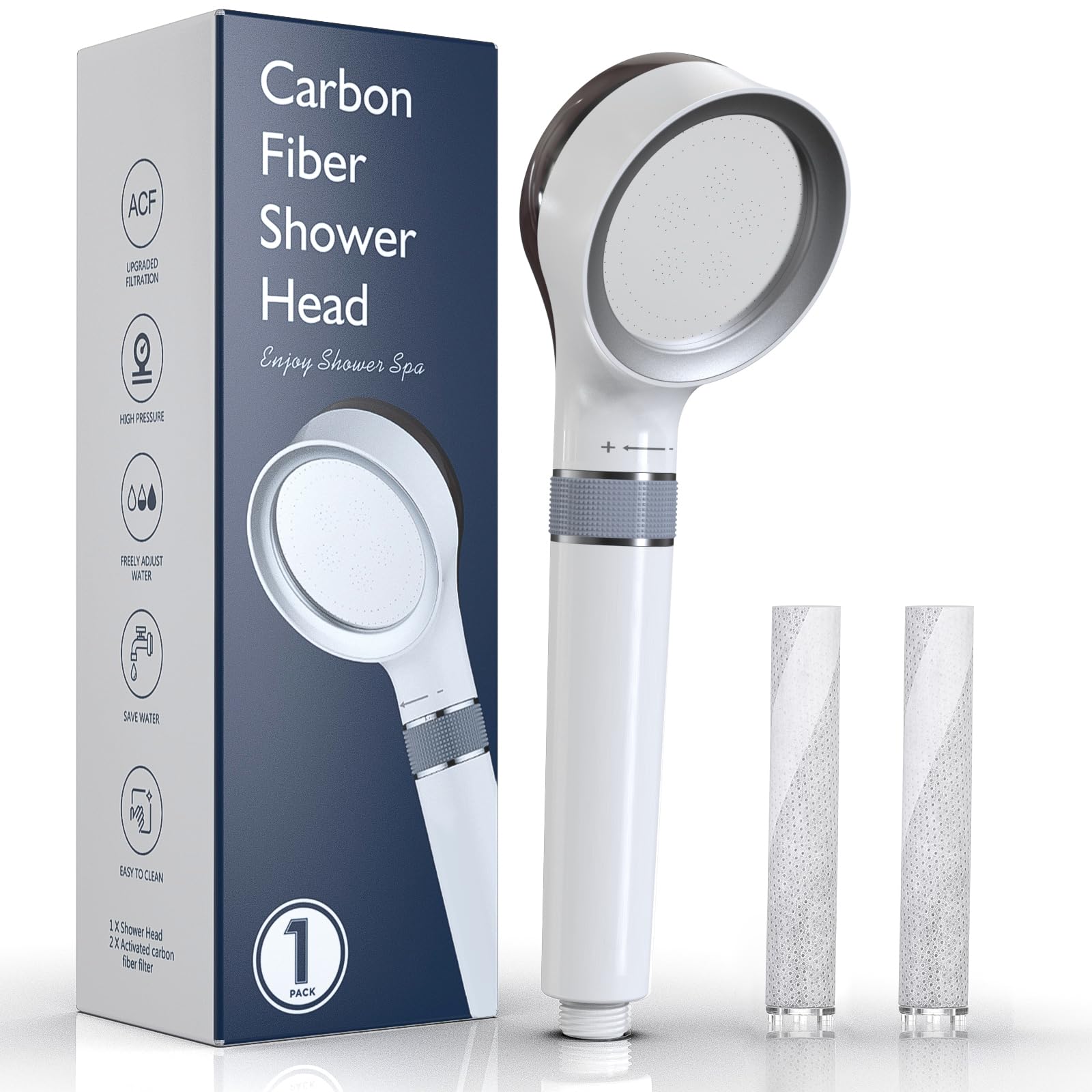 Ulinek Soffione Doccia Alta Pressione con Filtro Anticalcare