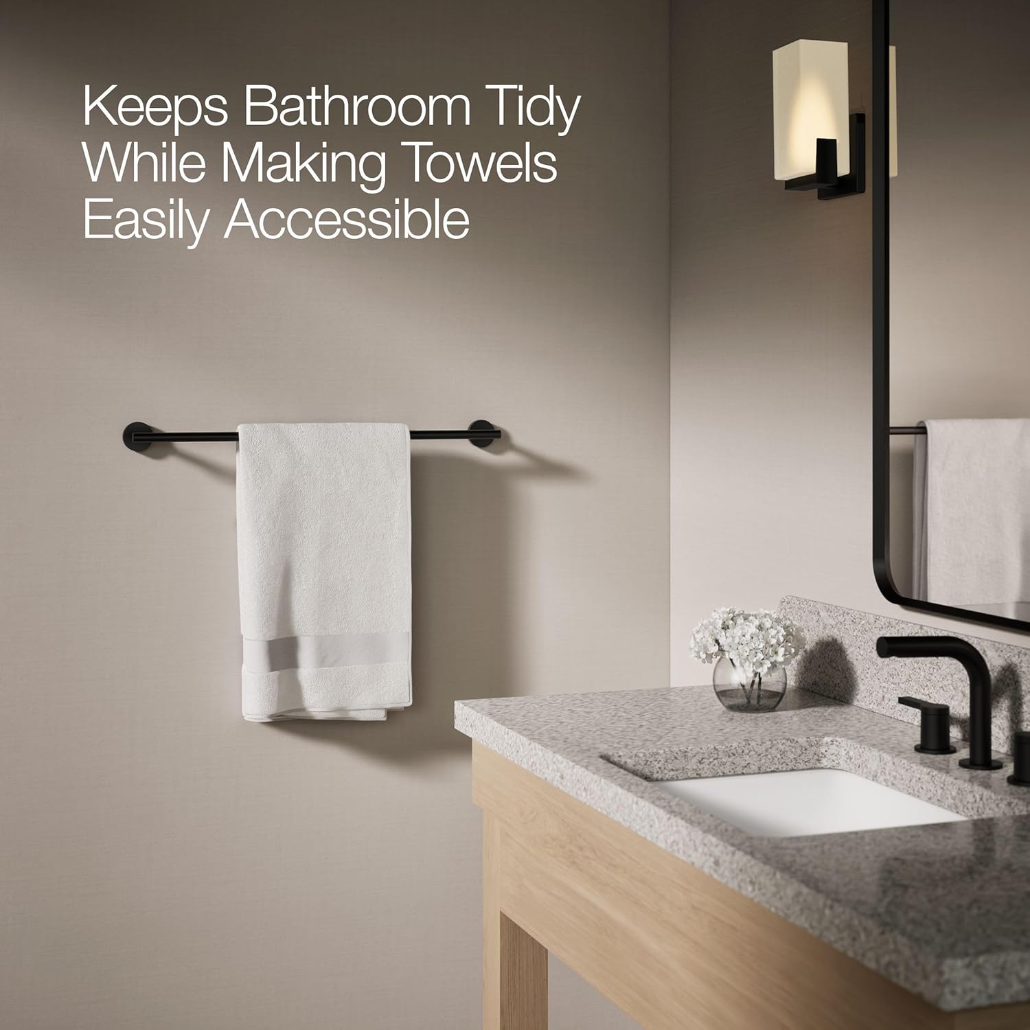 Kohler 27287-BL Hardware da Bagno, Nero Opaco - immagine 4