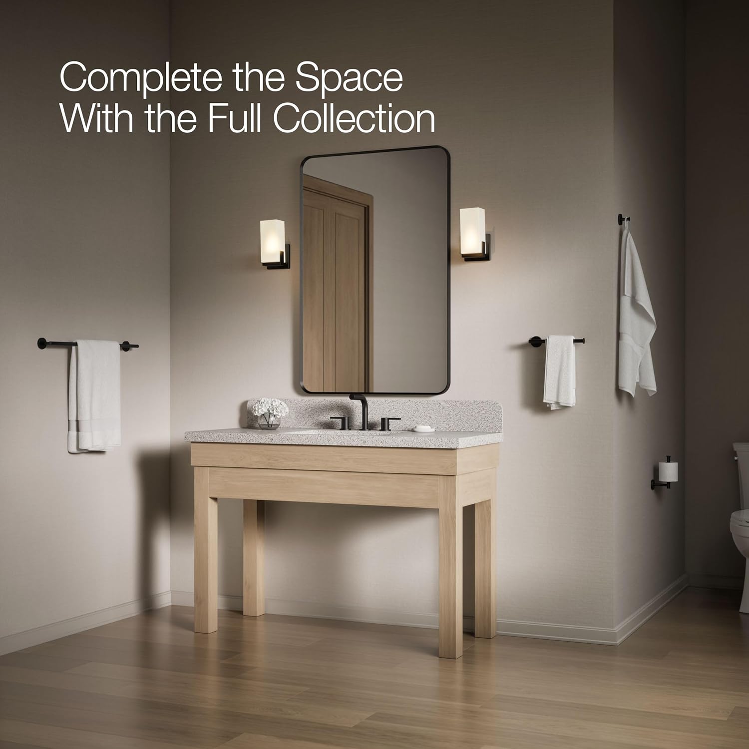 Kohler 27287-BL Hardware da Bagno, Nero Opaco - immagine 7