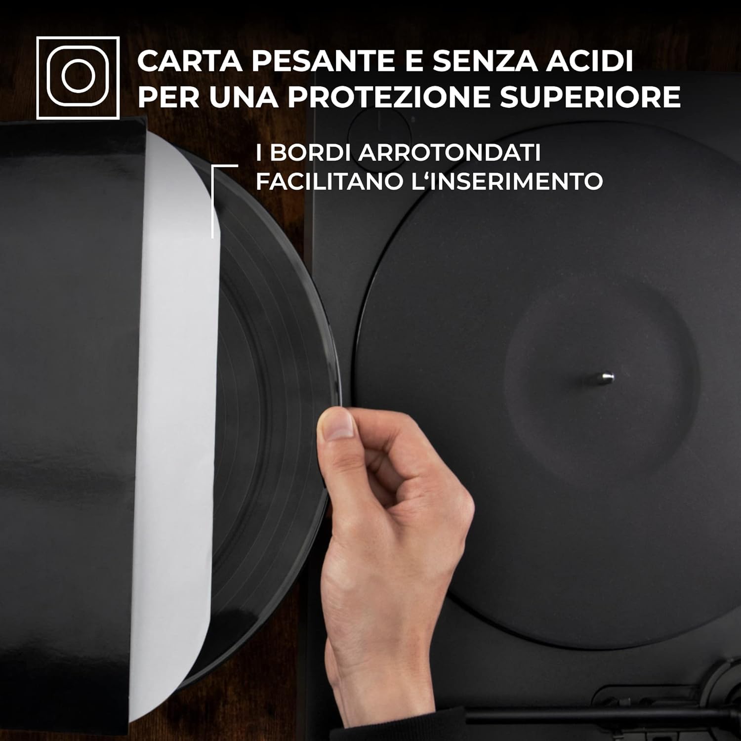 Big Fudge Buste Interne per Dischi Vinile 30cm, 100pz - immagine 2
