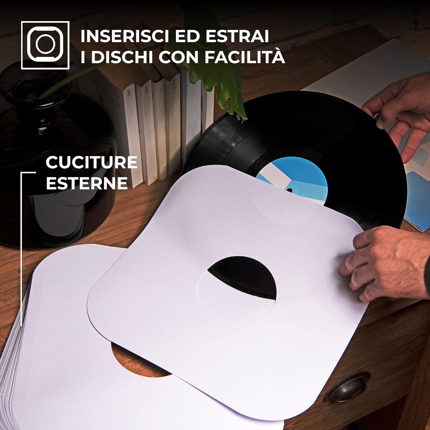 Big Fudge Buste Interne per Dischi Vinile 30cm, 100pz - immagine 5