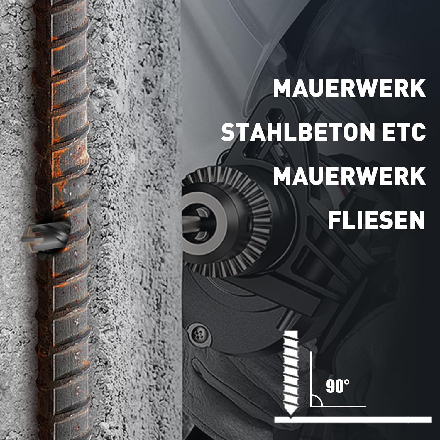 Punta Trapano SDS Max 8x260 mm con 4 Tagli - immagine 7