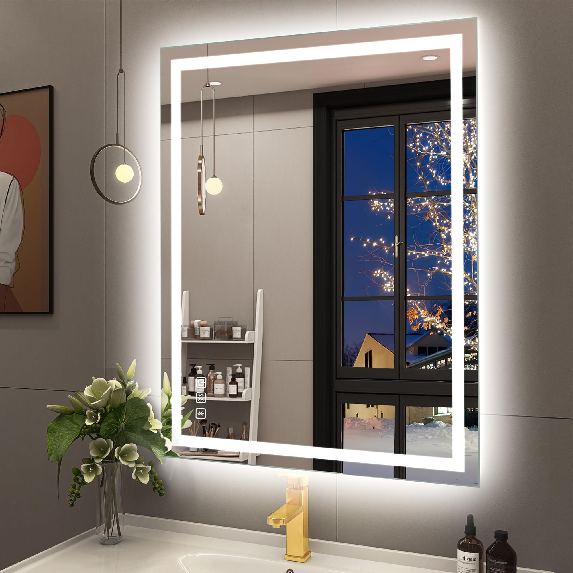 Starlead Specchio Bagno con Luce LED 60x80 cm