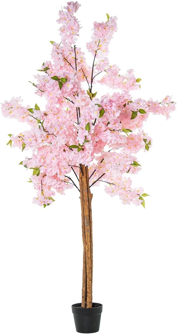 Pianta Artificiale Ciliegio 160cm, Rosa Ciliegia - immagine 1