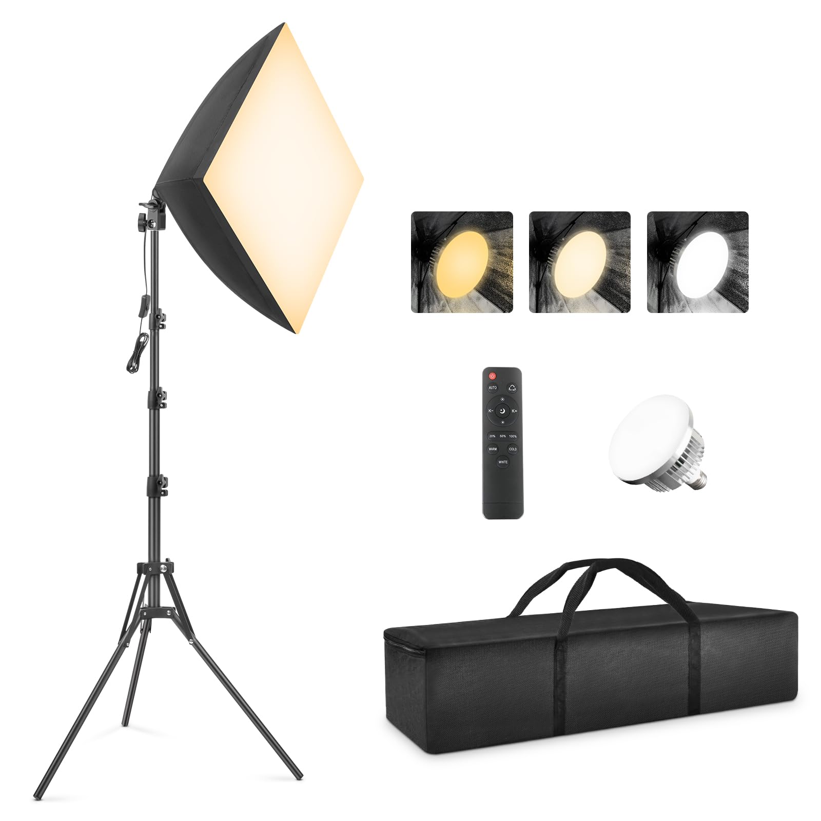 Foccalli Kit Studio Fotografico 85W LED Dimmerabile