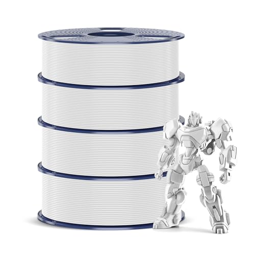 Sunlu - Filamento PETG 1,75 mm (4KG), Bianco