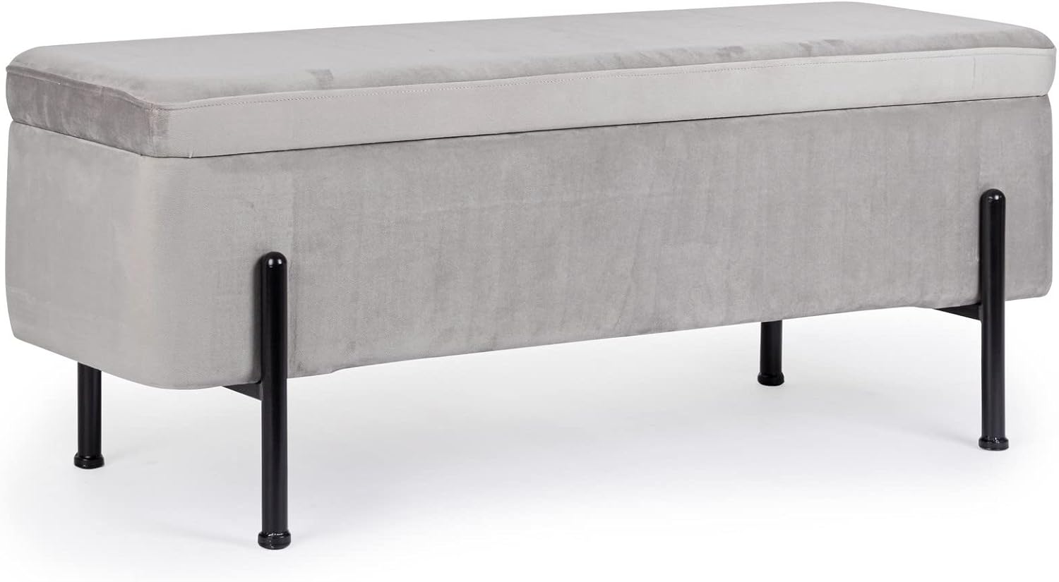 KONTE.DESIGN Panca Contenitore IRINA Grigio Chiaro