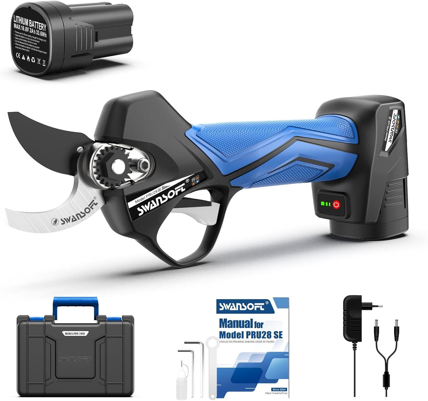 Swansoft PRU28 SE Forbice Potatura a Batteria 28mm - immagine 1