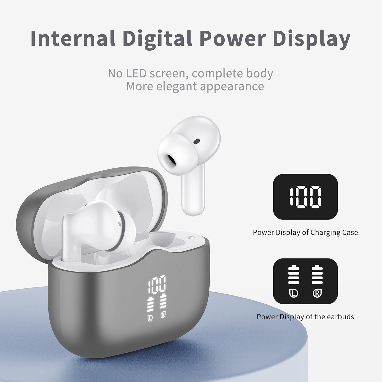 Cuffie Bluetooth 5.4 In Ear, Auricolari Bluetooth 3D Bass Stereo con 4 ...