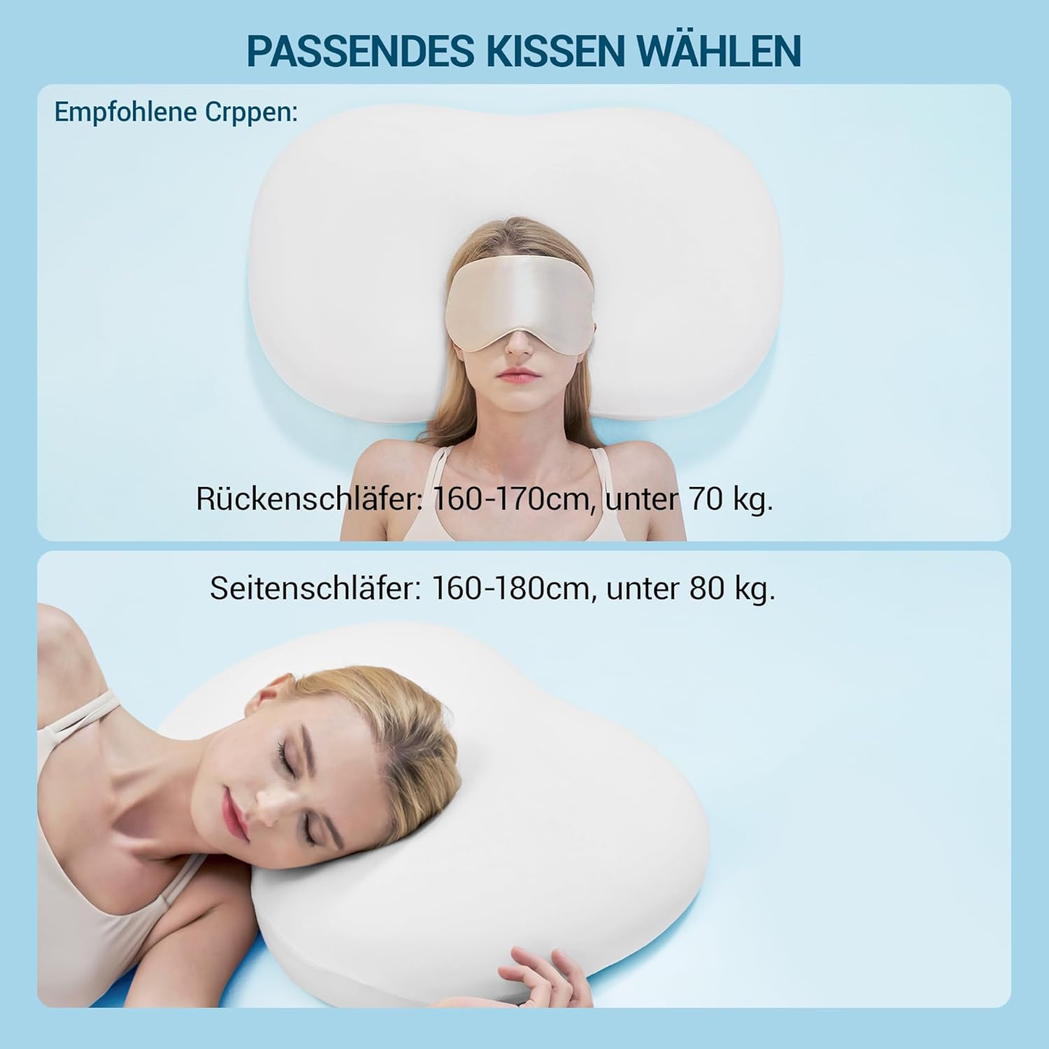 Airsky Cuscino Cervicale Ergonomico Memory Foam - immagine 6