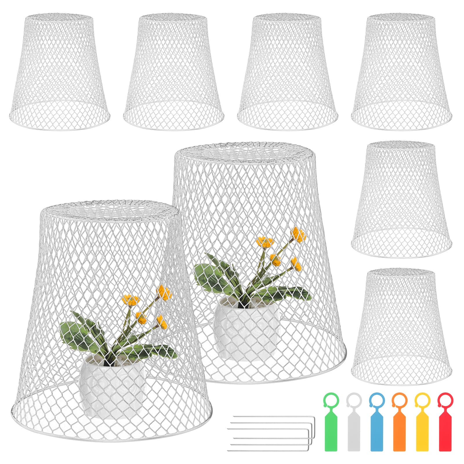 10 Coperture Protettive per Piante in Filo di Pollo