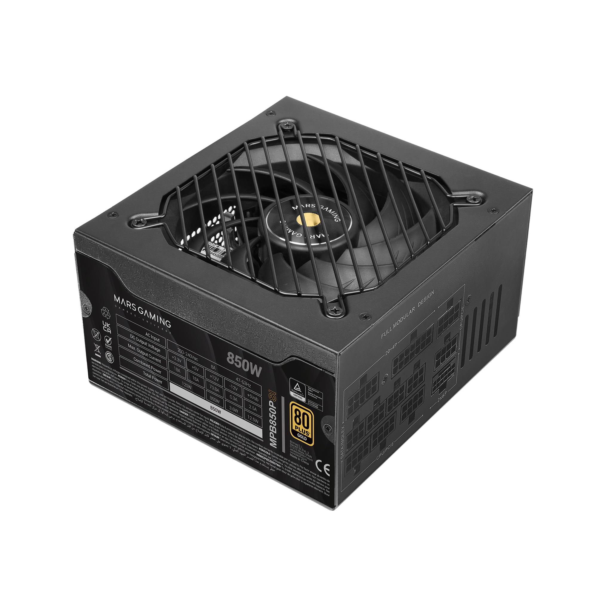 Mars Gaming MPB850PSI - Alimentatore Full Modulare ATX 850W