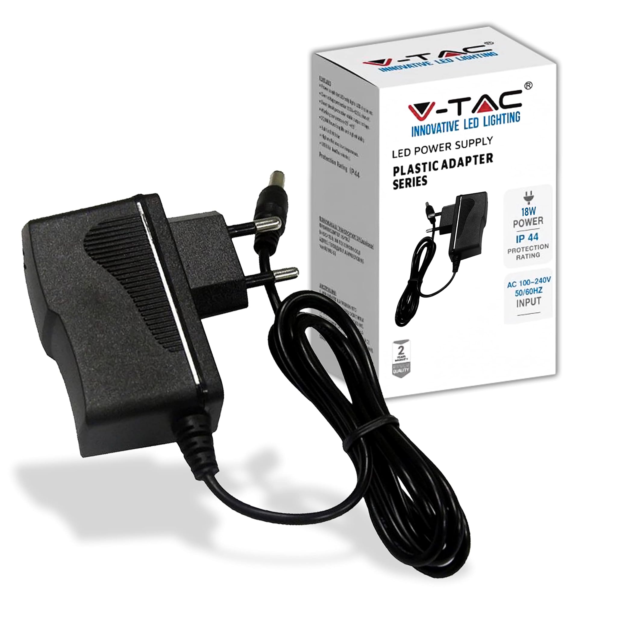 V-tac Alimentatore 12V 18W 1,5A Plug&Play