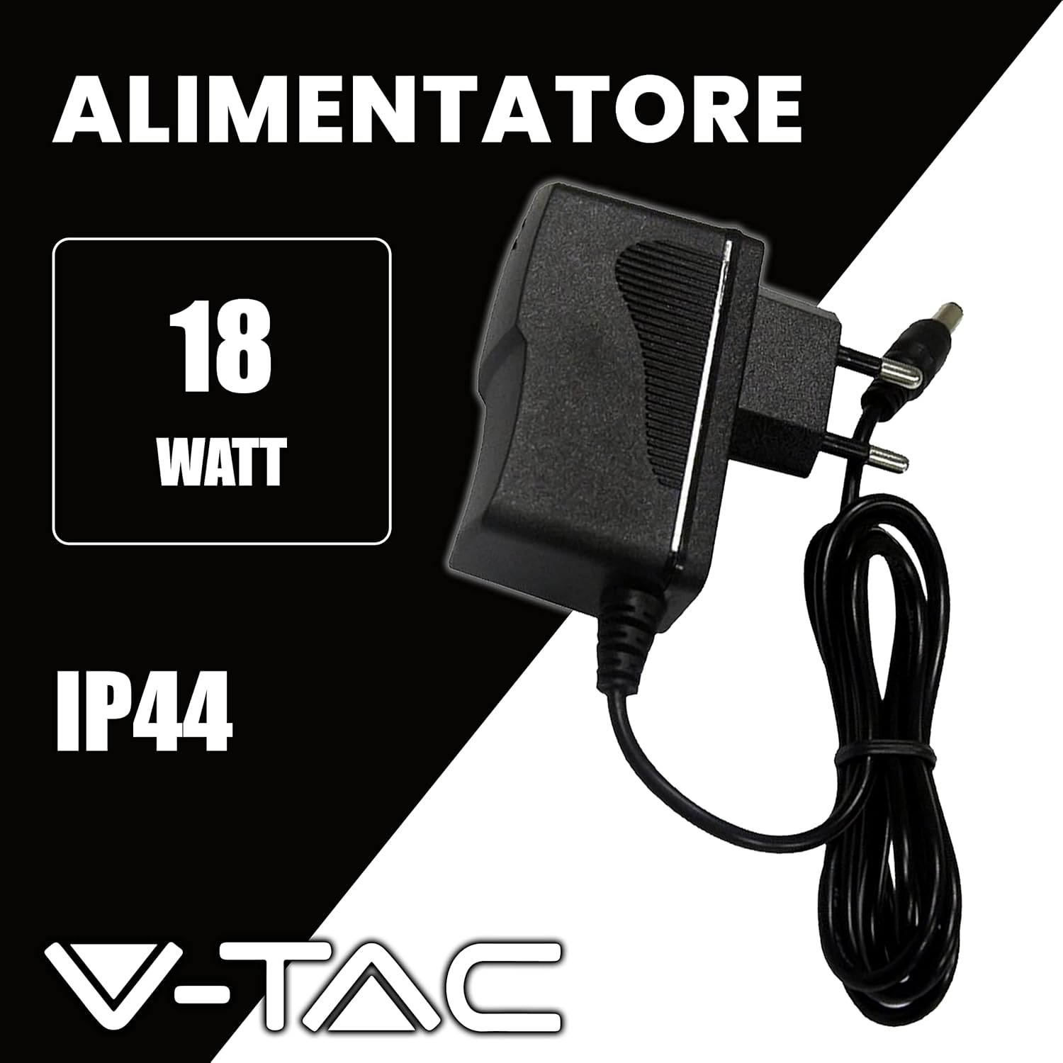 V-tac Alimentatore 12V 18W 1,5A Plug&Play - immagine 2