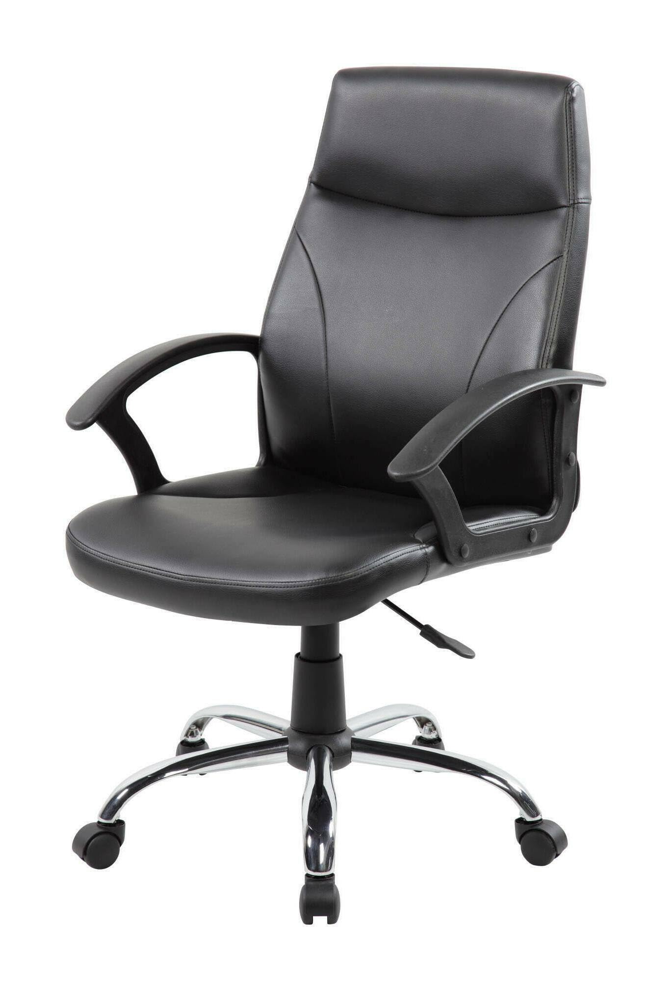 Dmora Sedia Ufficio Macquarie - Poltrona Direzionale Nera