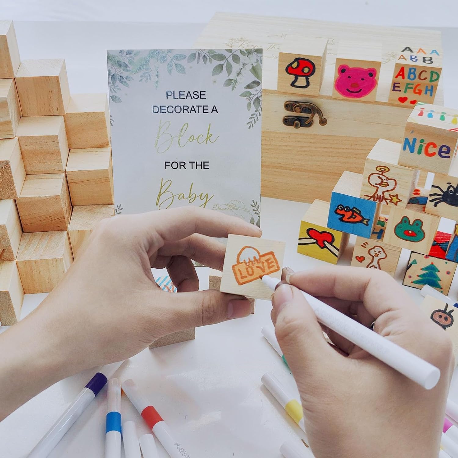 Kit Giochi per Baby Shower - 78 Pezzi - immagine 2