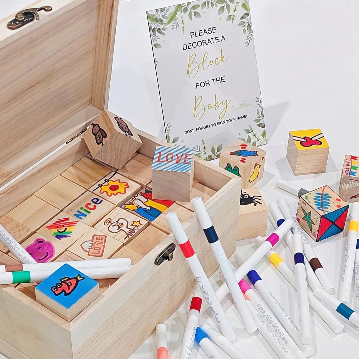 Kit Giochi per Baby Shower - 78 Pezzi - immagine 3