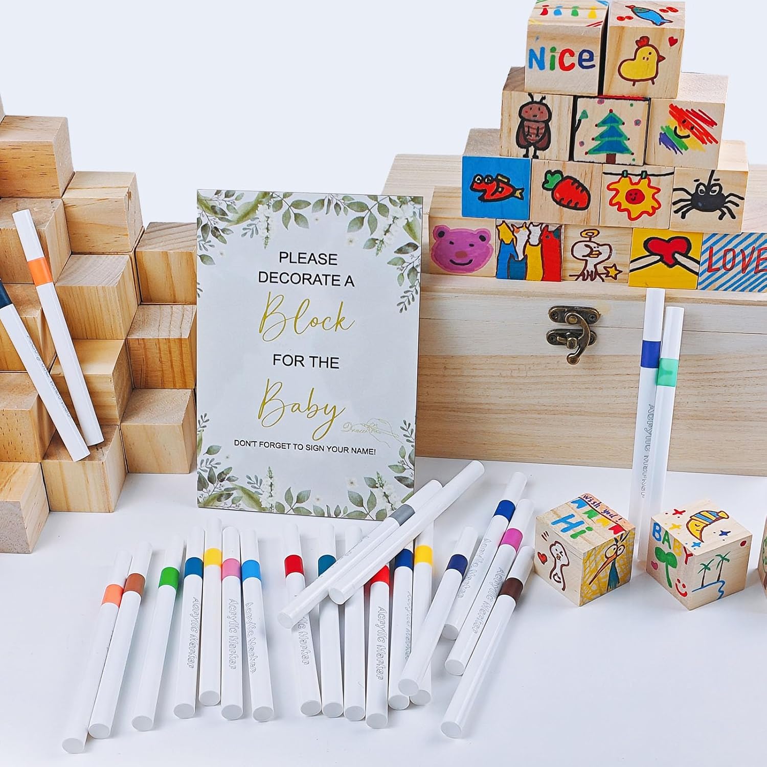 Kit Giochi per Baby Shower - 78 Pezzi - immagine 4