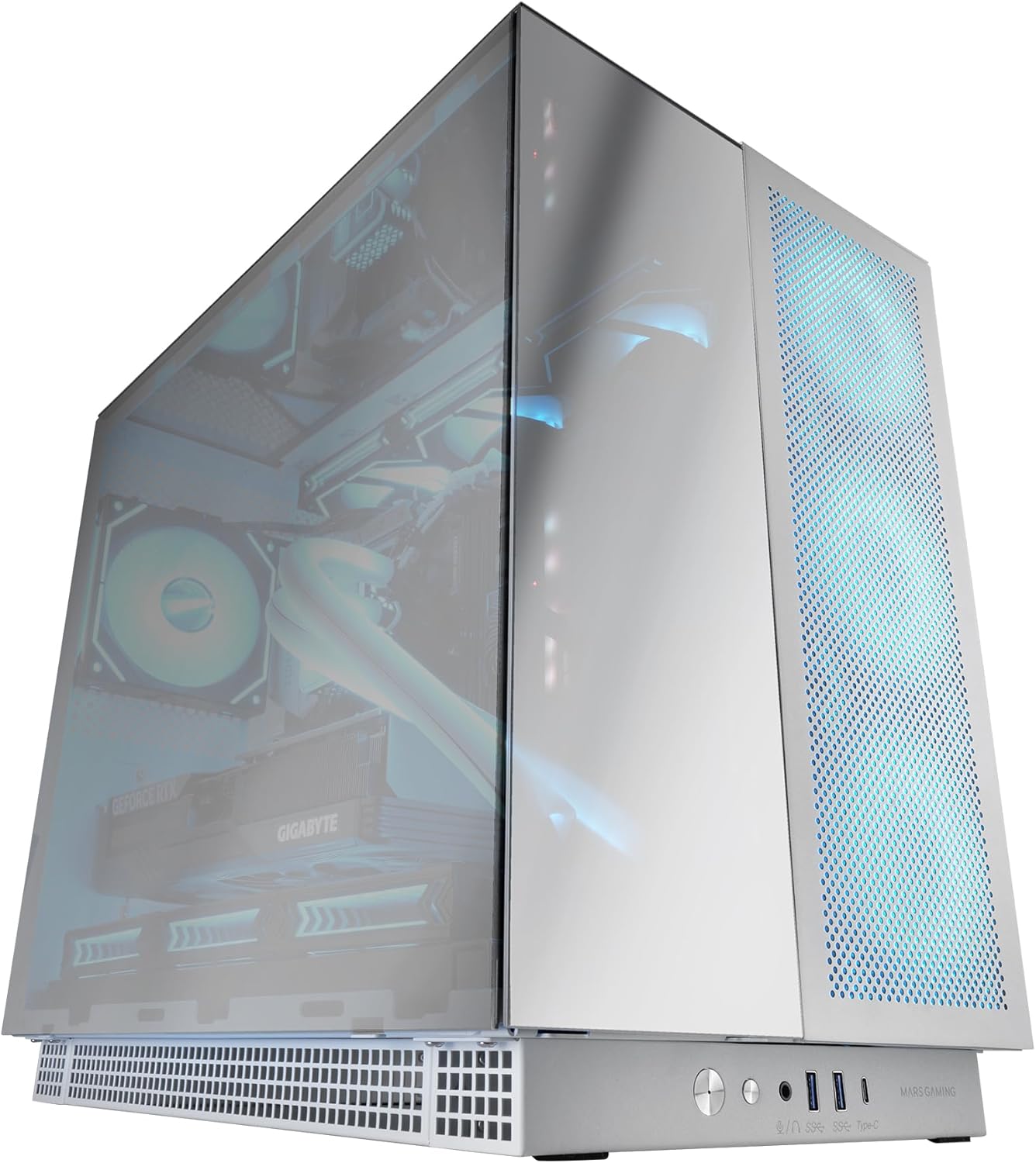 MARSGAMING MC-NOVA3 - Case Gaming Custom XXL E-ATX, Bianco - immagine 1