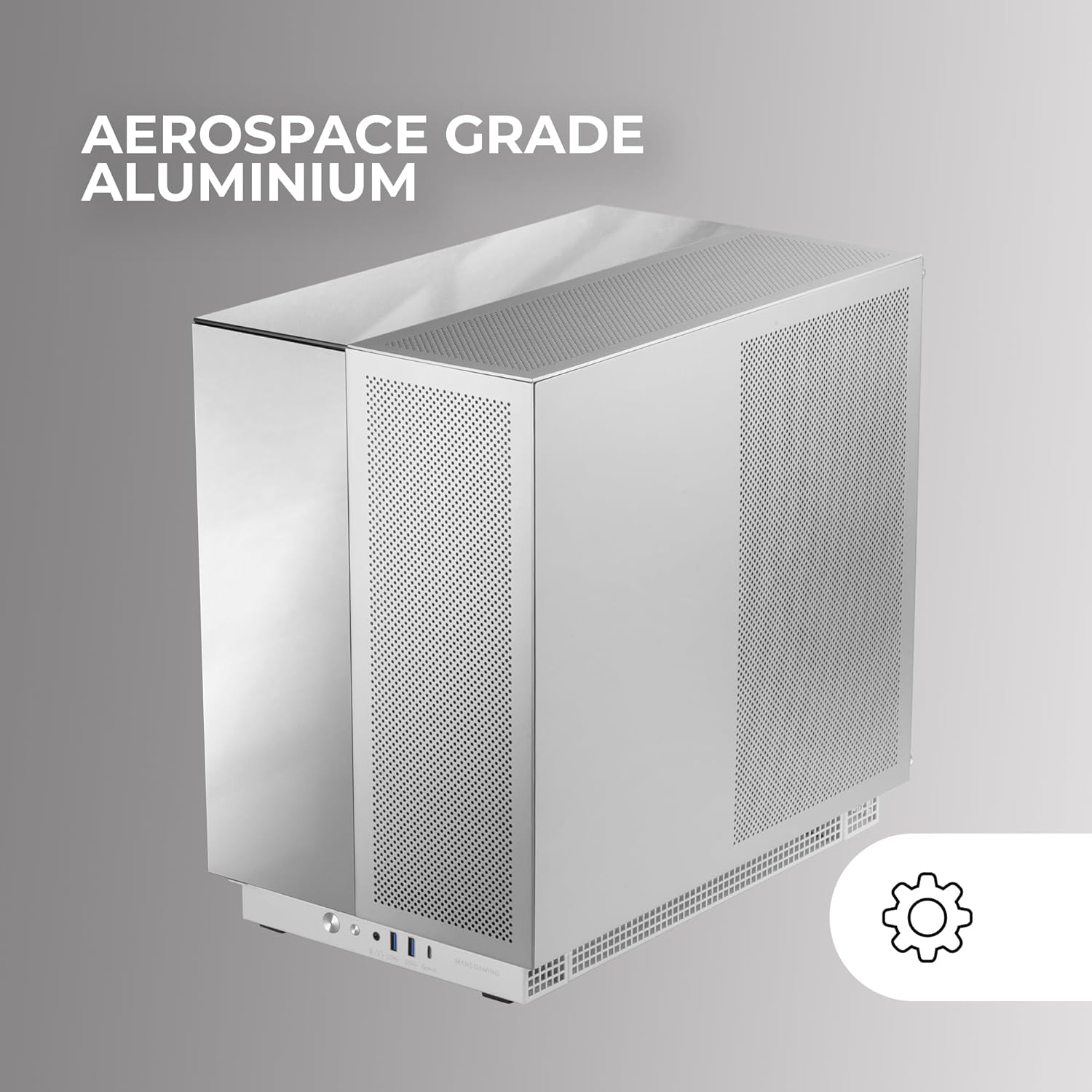 MARSGAMING MC-NOVA3 - Case Gaming Custom XXL E-ATX, Bianco - immagine 4