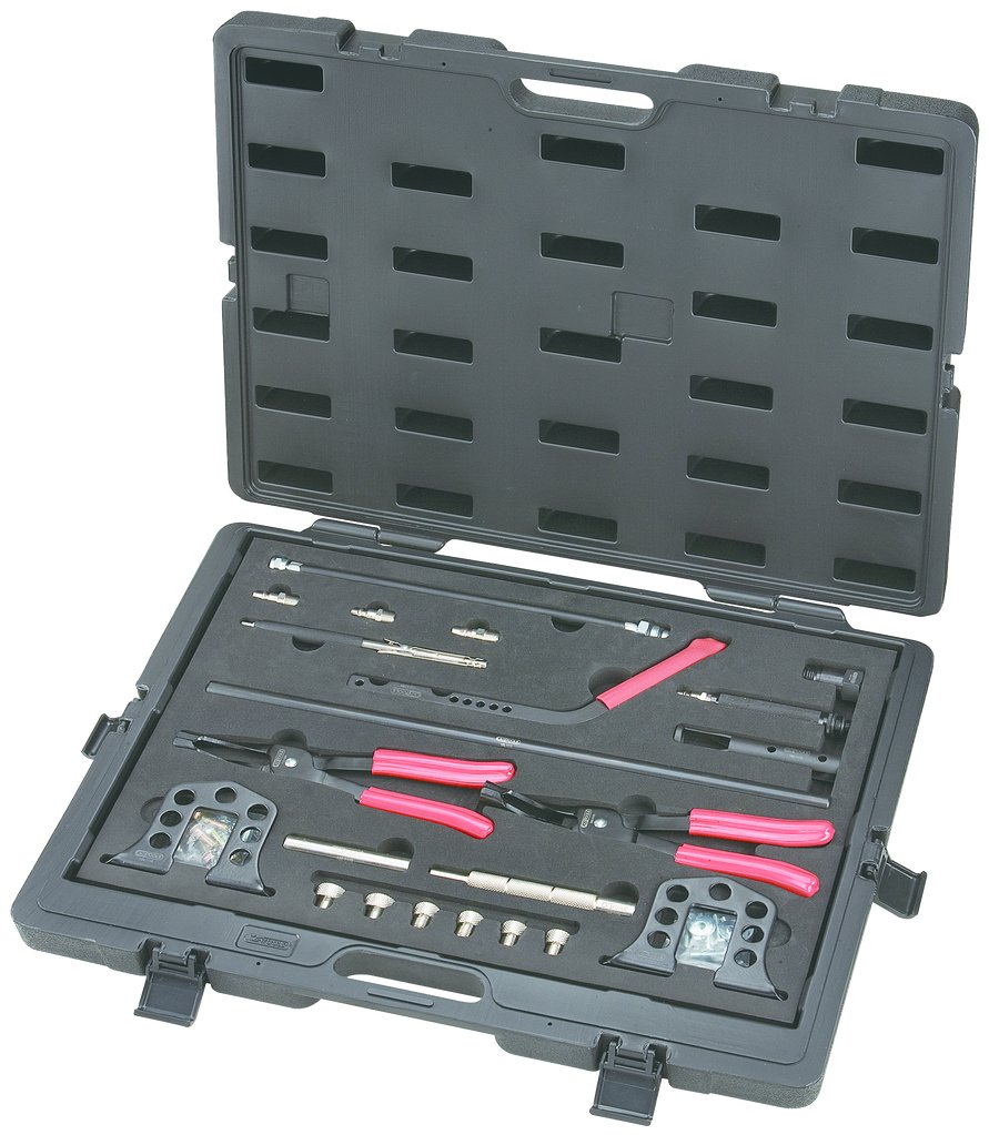 KS Tools 150.1100 Serie di Utensili di Montaggio e Smontaggio Valvole, 25 Pezzi