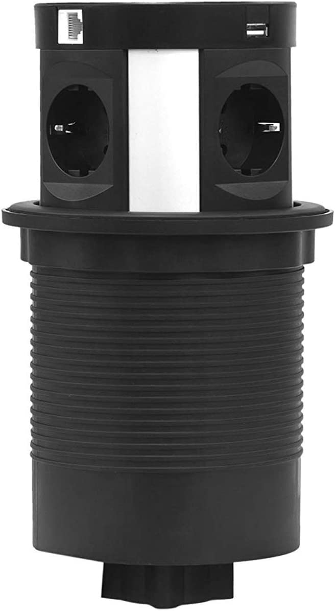 Elbe Inno - Presa Scrivania a Scomparsa con Ricarica Wireless