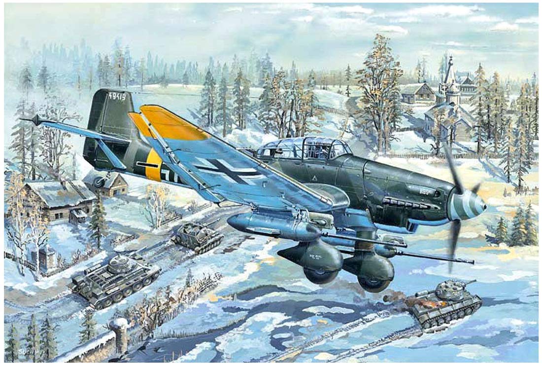Trumpeter- Junkers Ju-87G-2 Stuka Modellino, Colore Vari, 002425
