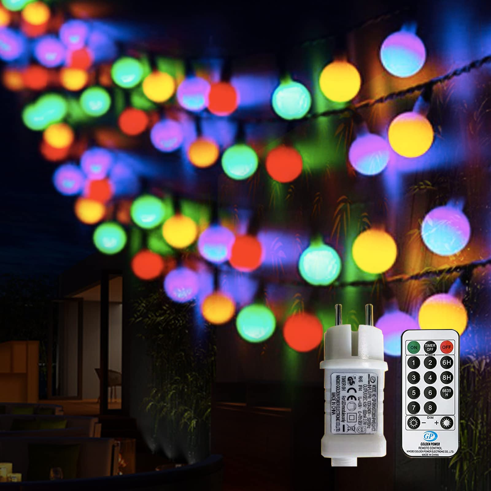 Useber Luci Fatate 100 LED con Spina e Telecomando