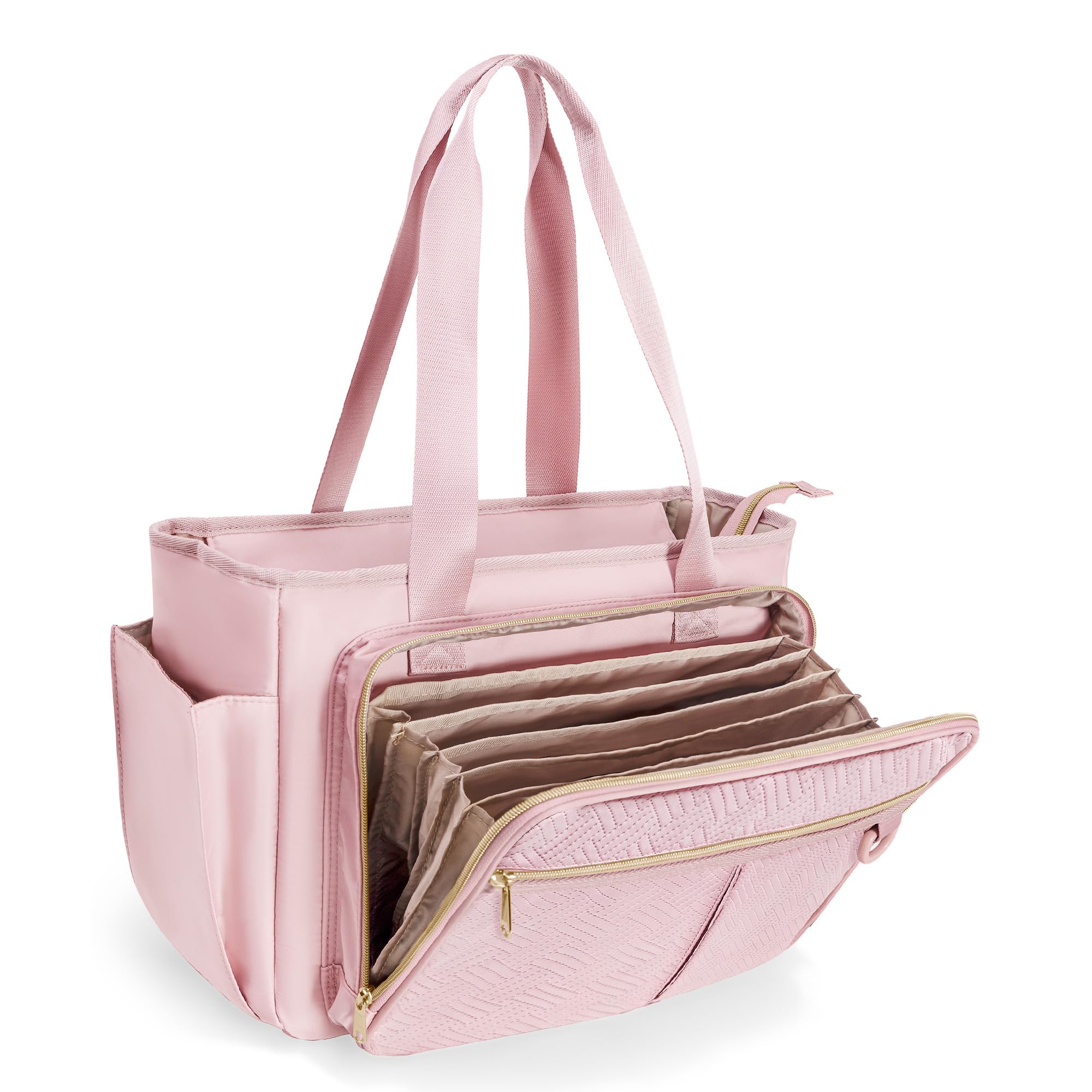 Prokva Borsa per Insegnanti con Tasca a Fisarmonica