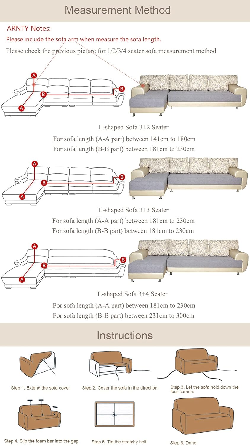 ARNTY Copridivano Elasticizzato Floreale 3 Posti - immagine 7