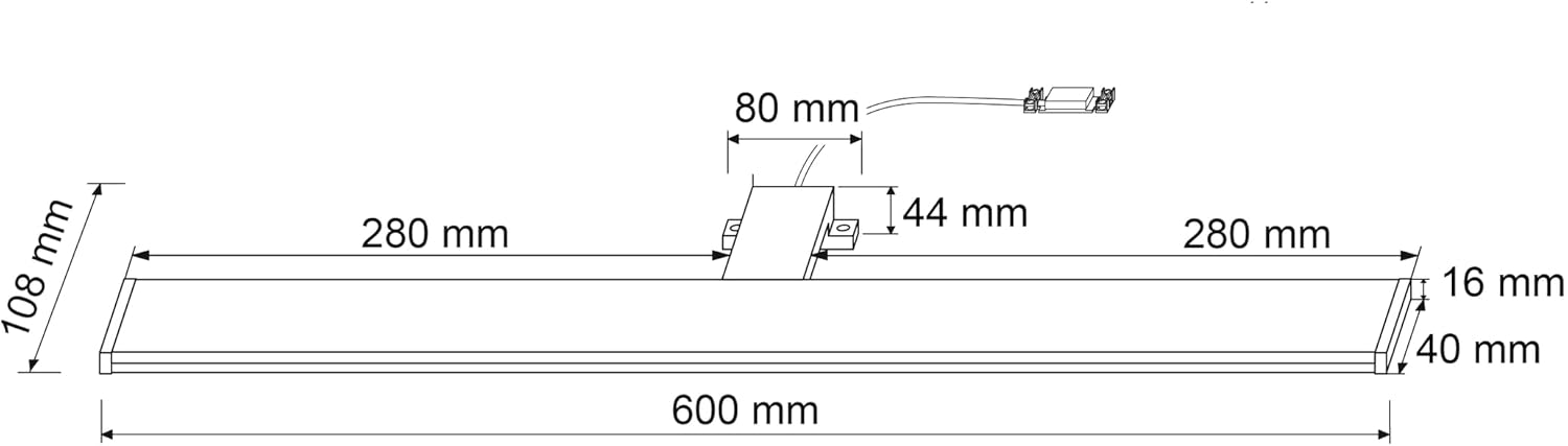 Sebson® LED Lampada da Specchio per Bagno 60cm - immagine 4