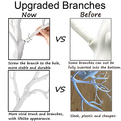 Alberi Artificiali Bianchi Ramoscelli 80cm - immagine 4