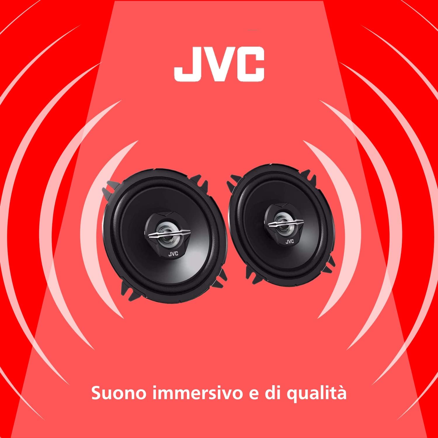 Jvc CS-J520X - Diffusori Stereo Auto 2 Vie 250W, Nero - immagine 2