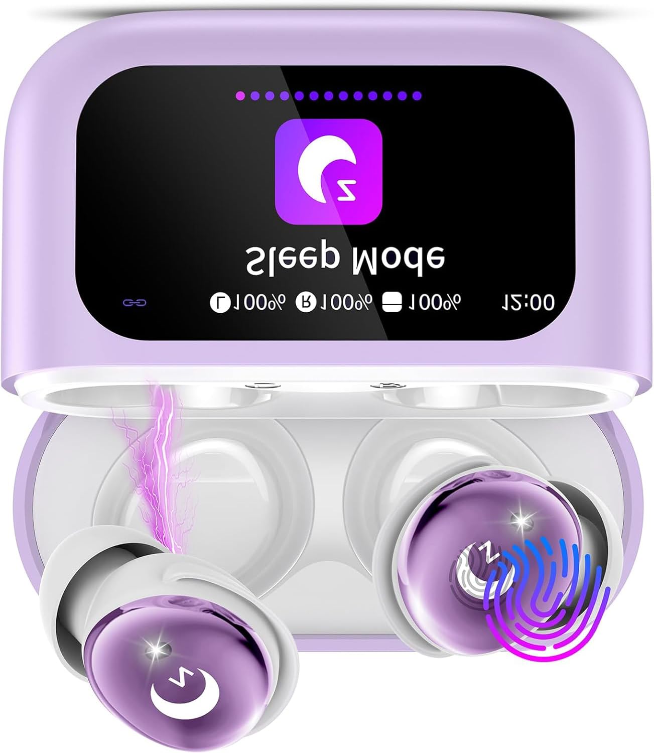 Cuffie, Cuffie per Dormire con Touch Screen, 48 Ore Auricolari Bluetooth, Viola
