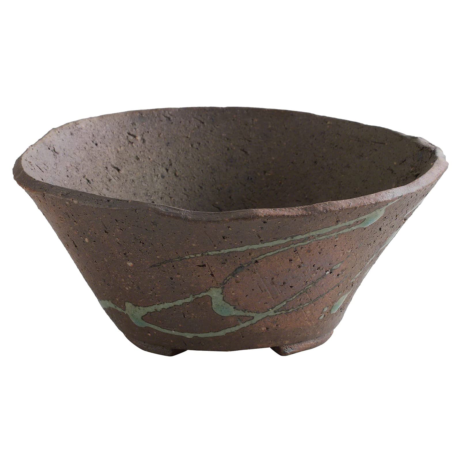 Wazakura Vaso Tokoname per Bonsai 16cm, Stile Tatara Rustico
