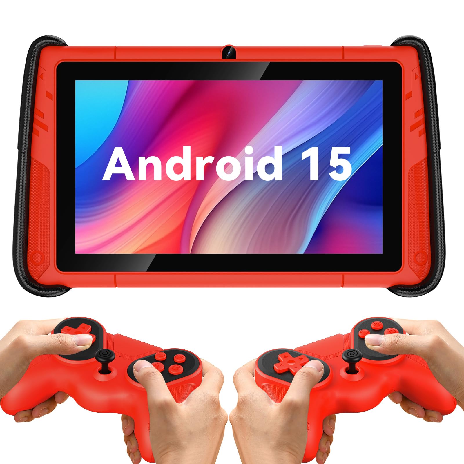 Pritom Tablet WiFi per Bambini 7 Pollici, Android 15