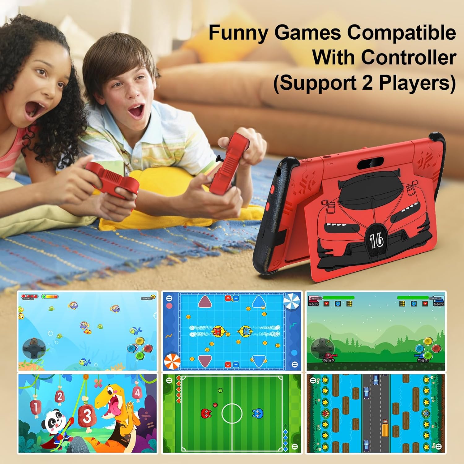 Pritom Tablet WiFi per Bambini 7 Pollici, Android 15 - immagine 4