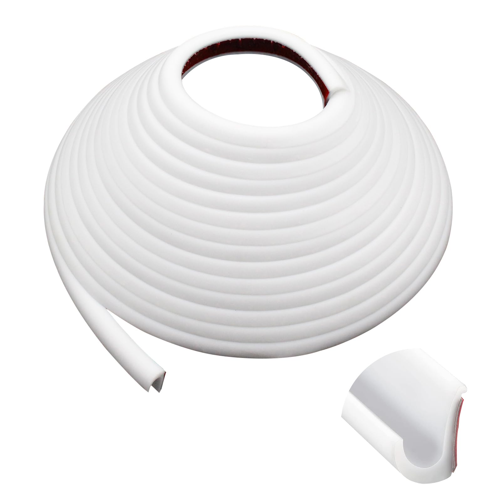 Grondaie per Camper 10 Metri, Striscia Gomma PVC, Bianco