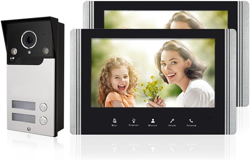 AOAMZ Videocitofono Cablato 2 Unità con Schermo LCD 7"