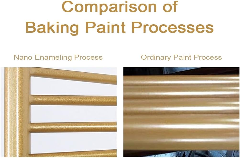 Porta Sciarpe Design a Spirale in Ferro 150cm, Oro - immagine 6