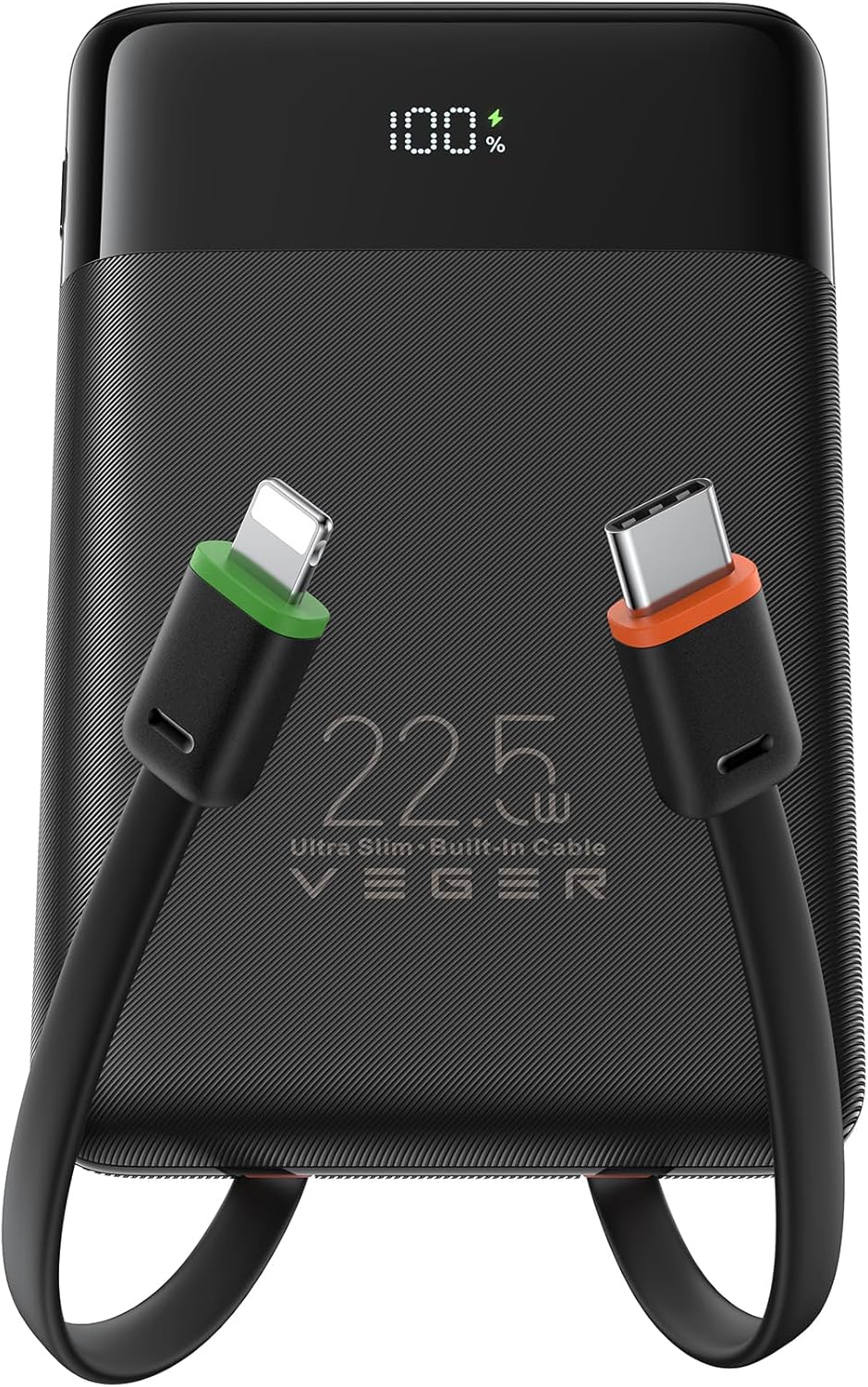 Veger Power Bank 10000mAh con Cavi Integrati 22.5W - immagine 1