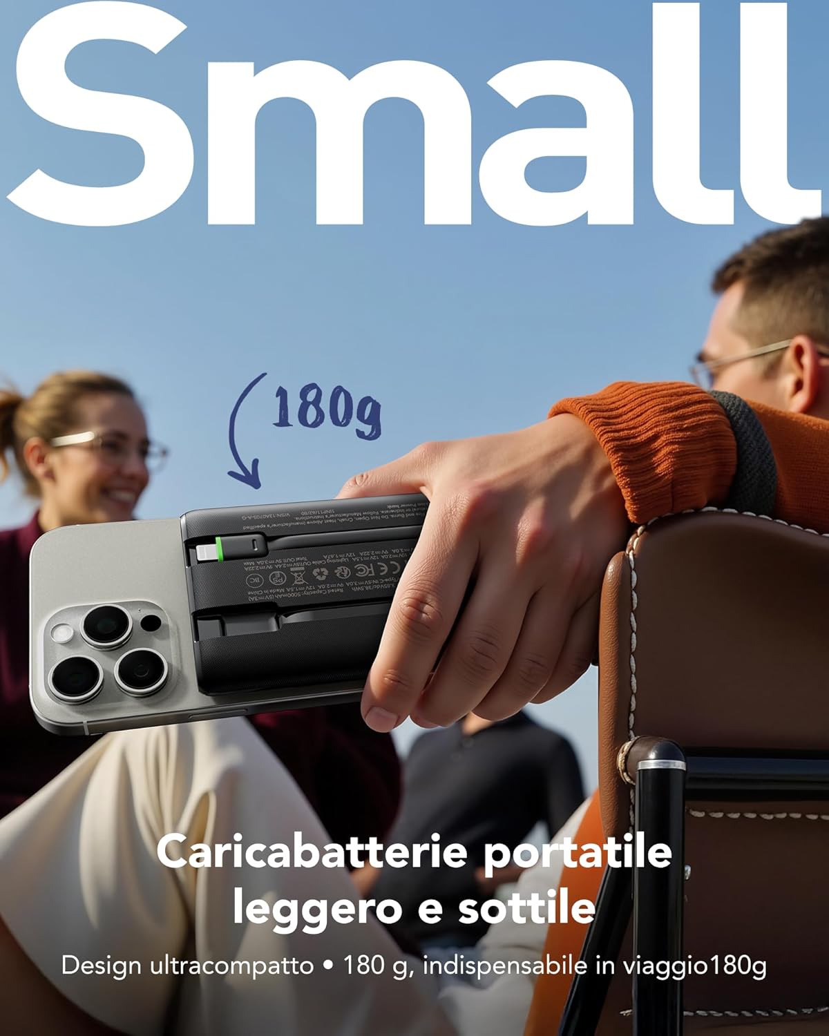 Veger Power Bank 10000mAh con Cavi Integrati 22.5W - immagine 6