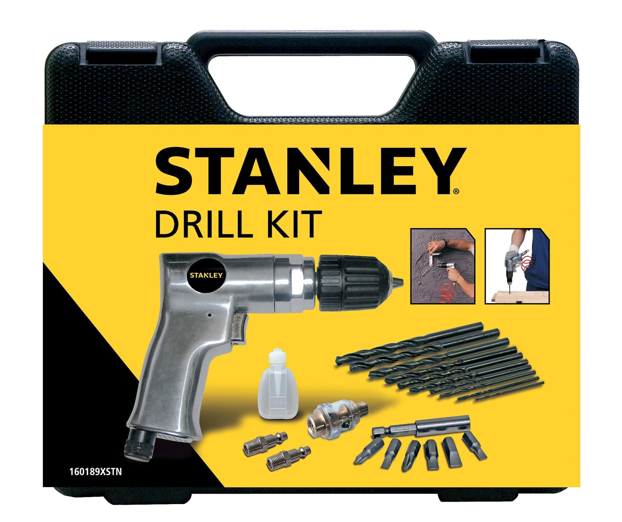 STANLEY accessori per aria per compressori Drill Kit, 160189XSTN