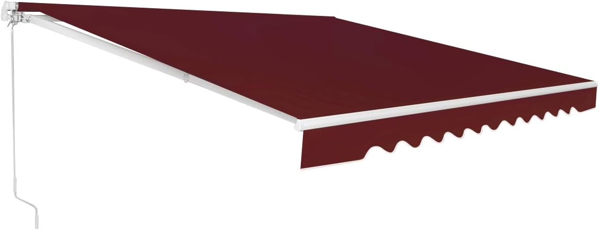 Fantask Tenda da Sole Regolabile UPF50+ 300x250cm, Rosso Vinaccia